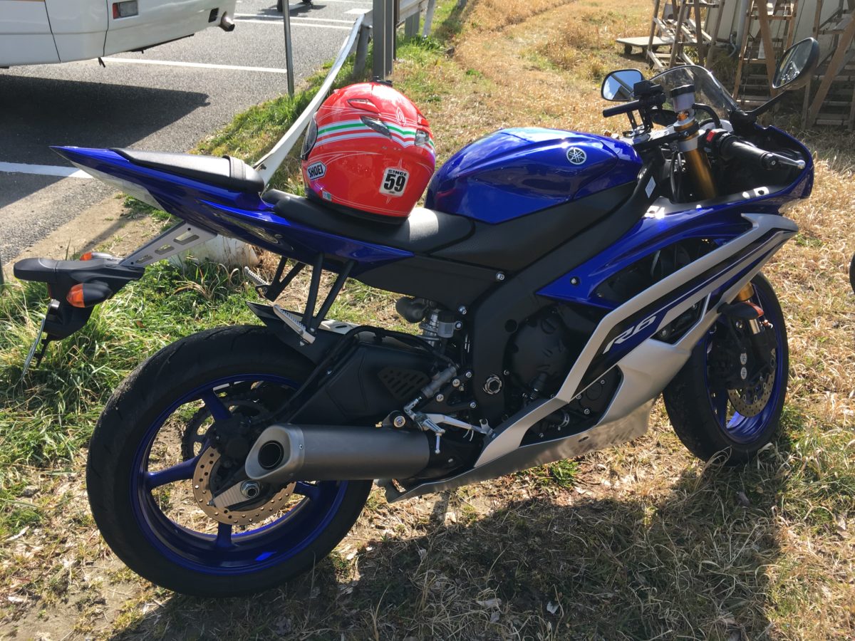 Yamaha YZF-R6 test ride in Chiba (Japan)